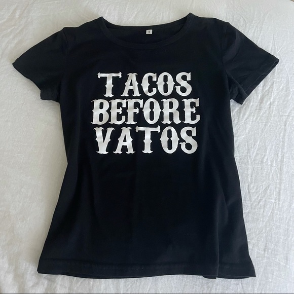 Tacos Before Vatos Tee - Picture 1 of 1